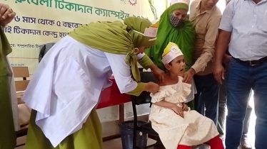 সোনাতলায় হাম-রুবেলা টিকাদান ক্যাম্পেইন উদ্বোধন